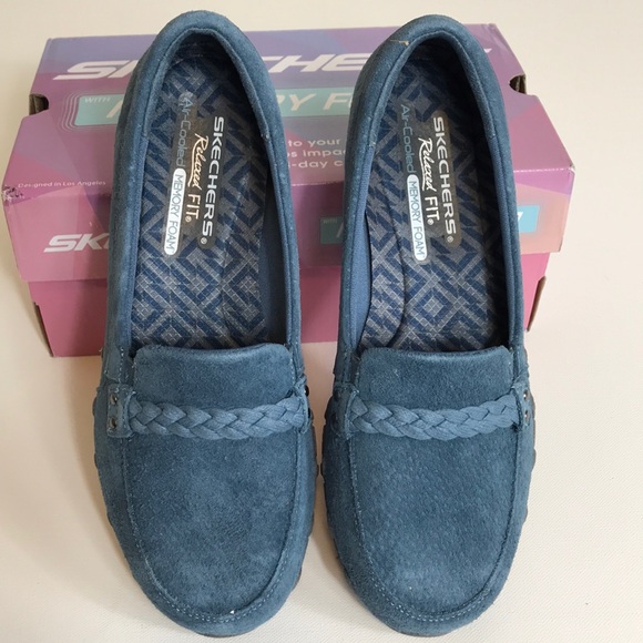 Skechers Bikers- Melbourne Suede Slip-On Shoes - Picture 6 of 6